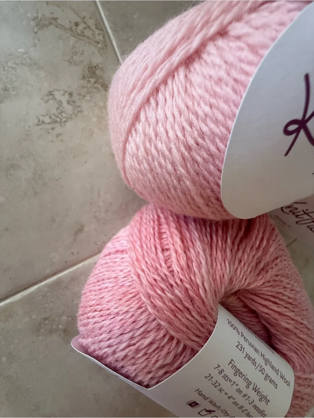 Knit Picks Palette Blossom Heather Pink Fingering Weight Wool Yarn